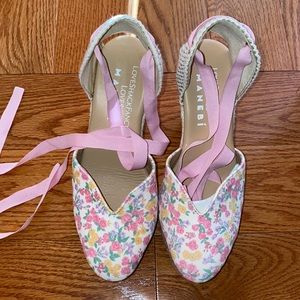 Love Shack Fancy x Manebi Wedges